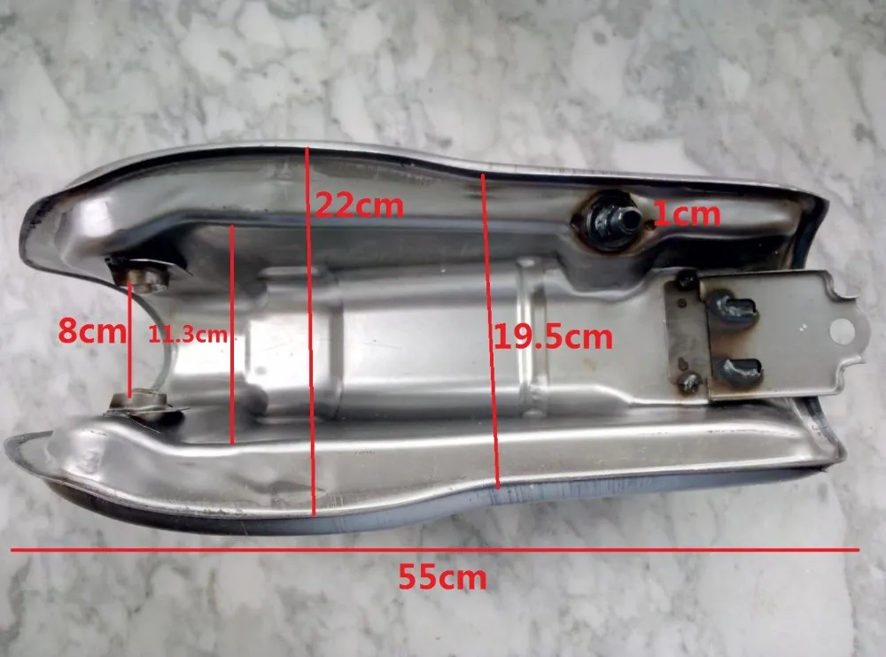 DR500 DIY винтажная модификация голый стальной газ; бензин топливный бак мотоцикла