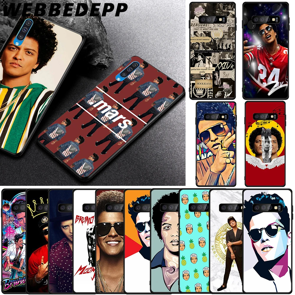 

WEBBEDEPP Singer Bruno Mars Soft TPU Case for Samsung Galaxy S6 S7 Edge S8 S9 S10 Plus S10e