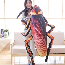 Instagram Hottest Creative Simulation 3d Printed Cockroach Plush Toy Insect Pillow Cushion Toy For Children Birthday Gift minocool simulation cockroach plush toy insect stuffed plush animals cockroach soft pillow toys children nursery girl gifts