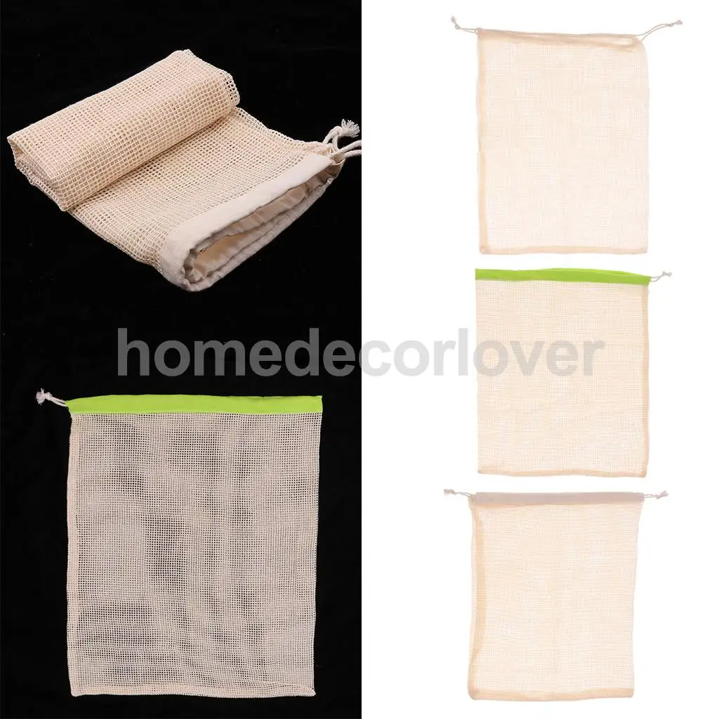 Mesh Shopping Beach Bag Grocery Bags Fruit Vegetable Travel Basket Green