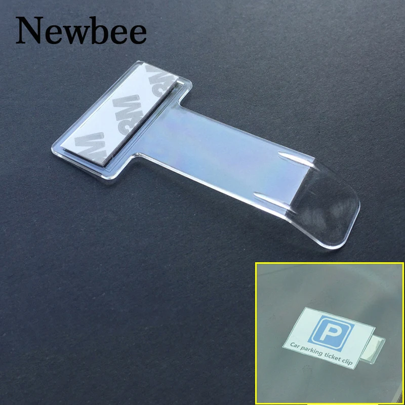 

Newbee 1Pcs Car Styling Windshield Card Fastener Sticker Parking Ticket Holder Clip Automotive Internal Organizer Accessories