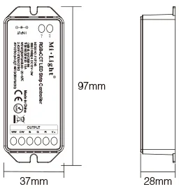 Mi Light 2,4G Milight fut043fut044 fut045 светодиодный контроллер RF RGB RGBW RGBCCT+ 1 шт. светодиодный пульт дистанционного управления