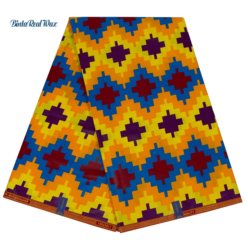 

New African fashion Print FabricBintaRealWax Hollandais Fabric Pattern new Print Fabric Ankara African Batik Fabric 24fs1238