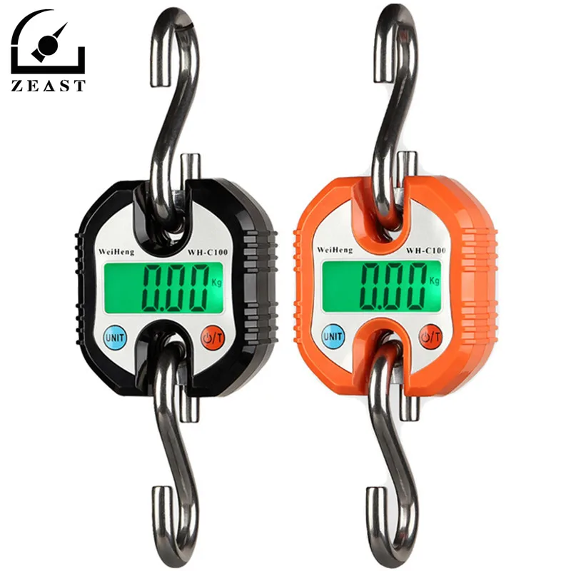 

150KG x 50g /100g Mini Portable Electronic Scale Durable Digital Hanging Hook Weight Crane Weighing Scales Balance LED Backlight