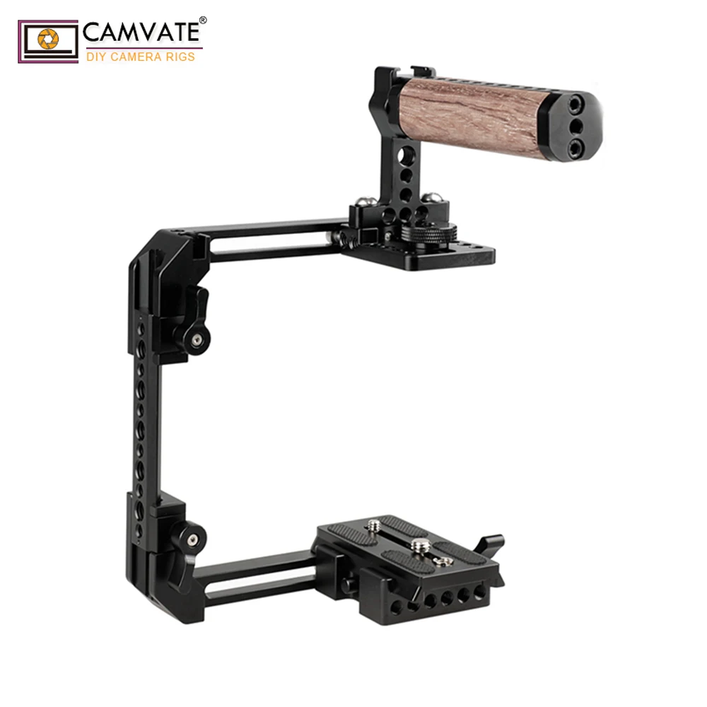 Extensível para Câmeras Dslr com qr Camvate Gaiola Padrão Manfrotto Baseplate C1908 Câmera Fotografia Acessórios Kit