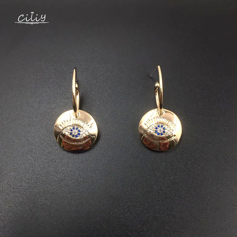 

Ciliy Handmade Rhinestone Ethnic Eye Earings Fashion Jewelry For Women Korean Earrings Pendientes Mujer Moda A9320XM