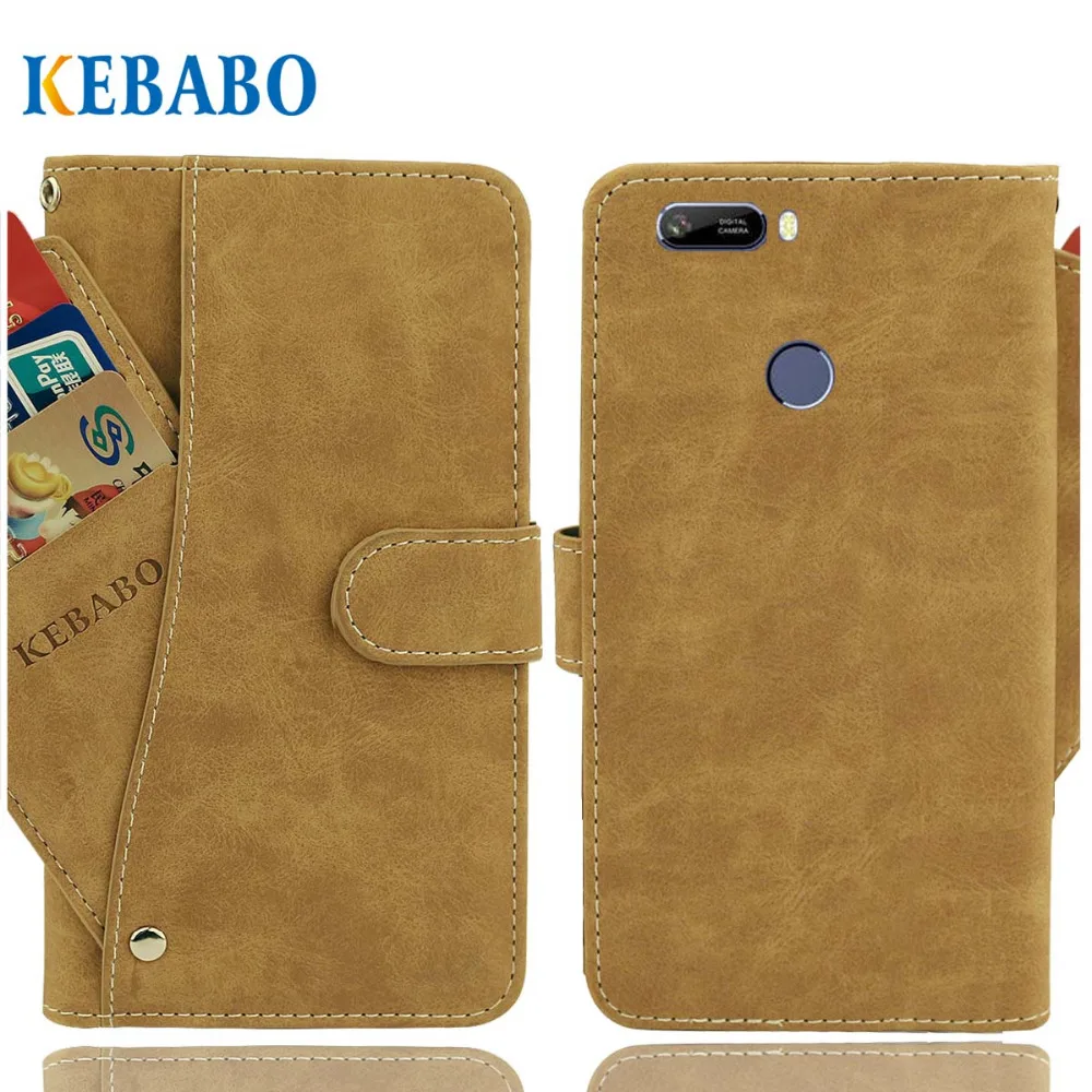 Vintage Leather Wallet DEXP GL255 Case 5.5&quot Flip Luxury 3 Front Card Slots Cover Magnet Stand Phone Protective Bags | Мобильные
