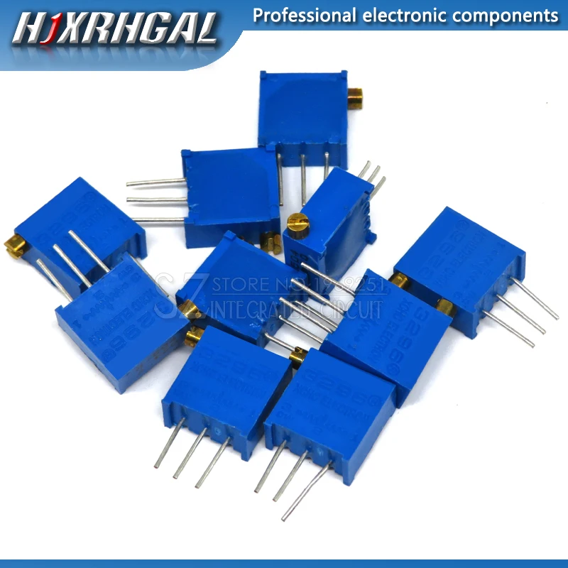 10pcs 3296X-1-104LF 3296X 100K ohm 104 3296X-1-104 3296X-104 X104 Trimpot Trimmer Potentiometer