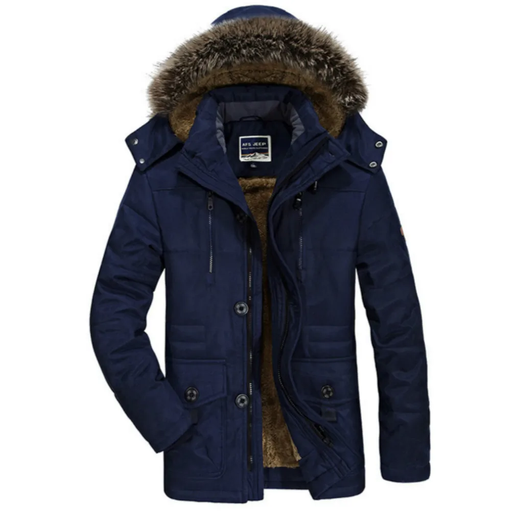 Зимняя куртка для мужчин среднего возраста плюс толстое теплое пальто куртка мужская повседневная куртка с капюшоном Размер 4XL 5XL 6XL мужские парки Homme