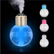 USB Ultrasonic Humidifier Home Office Mini Aroma Diffuser Colorful LED Night Light Aromatherapy Mist Maker Creative Bottle bulb