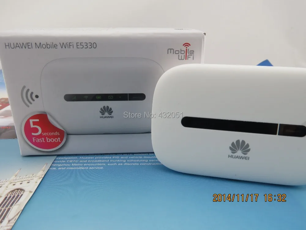 Unlocked Huawei E5330 3G Wireless hotspot HSPA mobile Pocket Wifi MIFI 21 6Mbps