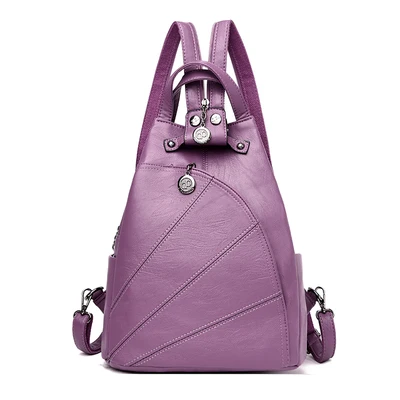 

2018 Female Ladies Backpacks For School Retro Sac a Dos Femme Female School Shoulder Bags Women Anti-theft Leather Backpacks