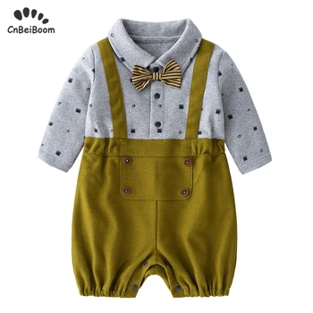 

Baby romper cotton boy girl cute clothes long sleeve bow jumpsuits 2020 new spring summer clothes newborn rompers overalls dress