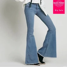 Винтажные эластичные расклешенные джинсы с низкой талией, женские обтягивающие джинсы в стиле ретро, женские темно-синие широкие джинсовые штаны gx74