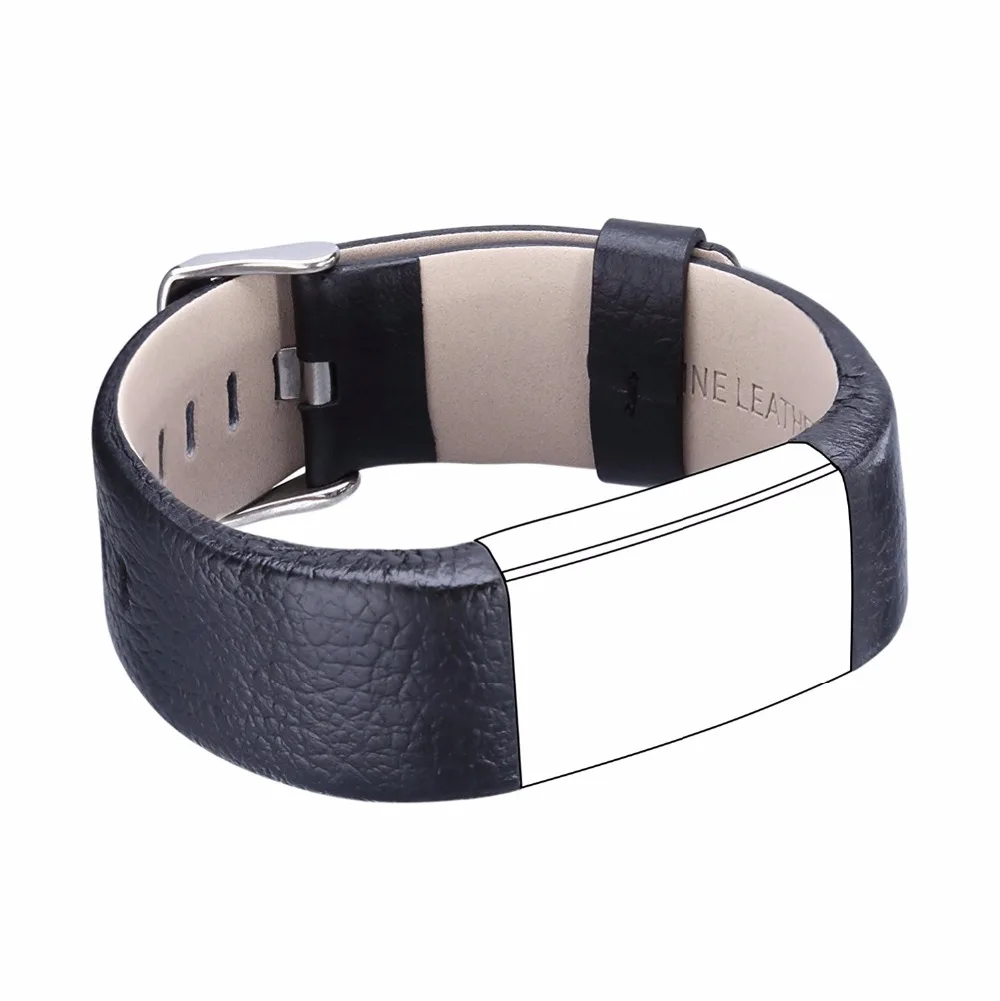charge 2 leather Weave black 2