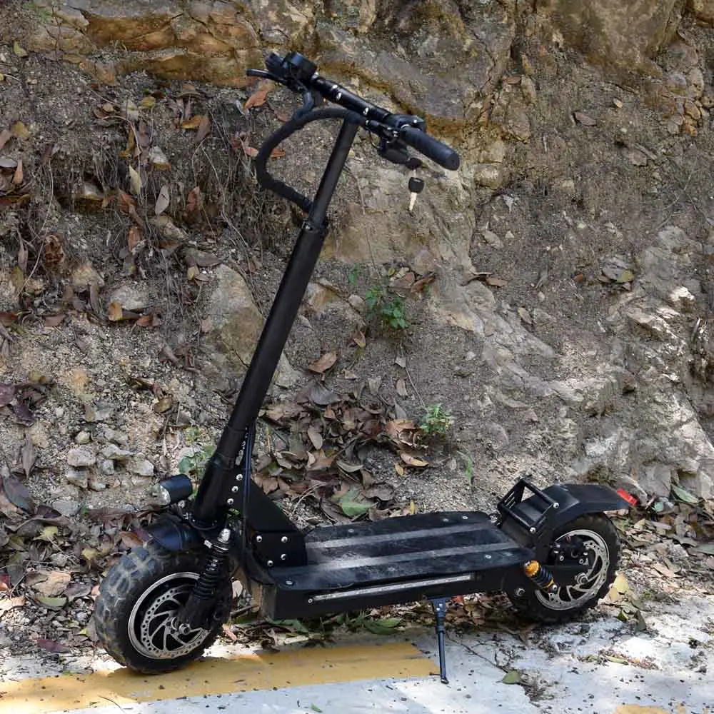

Voltage display 85KM/H high quality new design dual motors front and rear Suspension 3200W Electric Scooter for sale