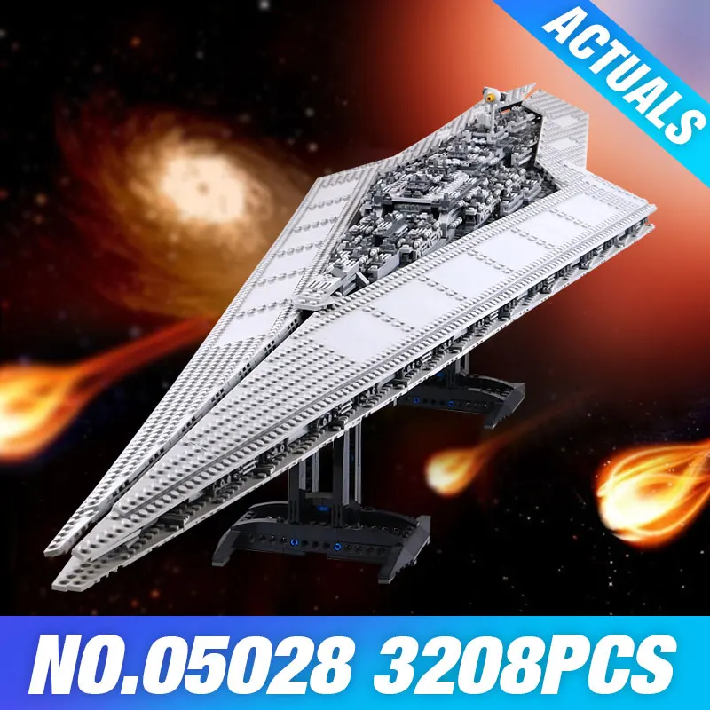 

05028 Star Plan Execytor Super Destroyer Model Building Block Brick DIY Educational 10221 Wars Toys Children Christma Gift