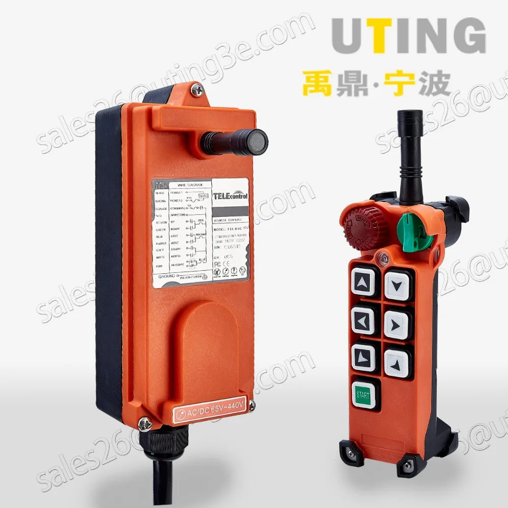 

Telecontrol F21-E2 industrial radio remote control AC/DC universal wireless control for crane 1transmitter and 1receiver