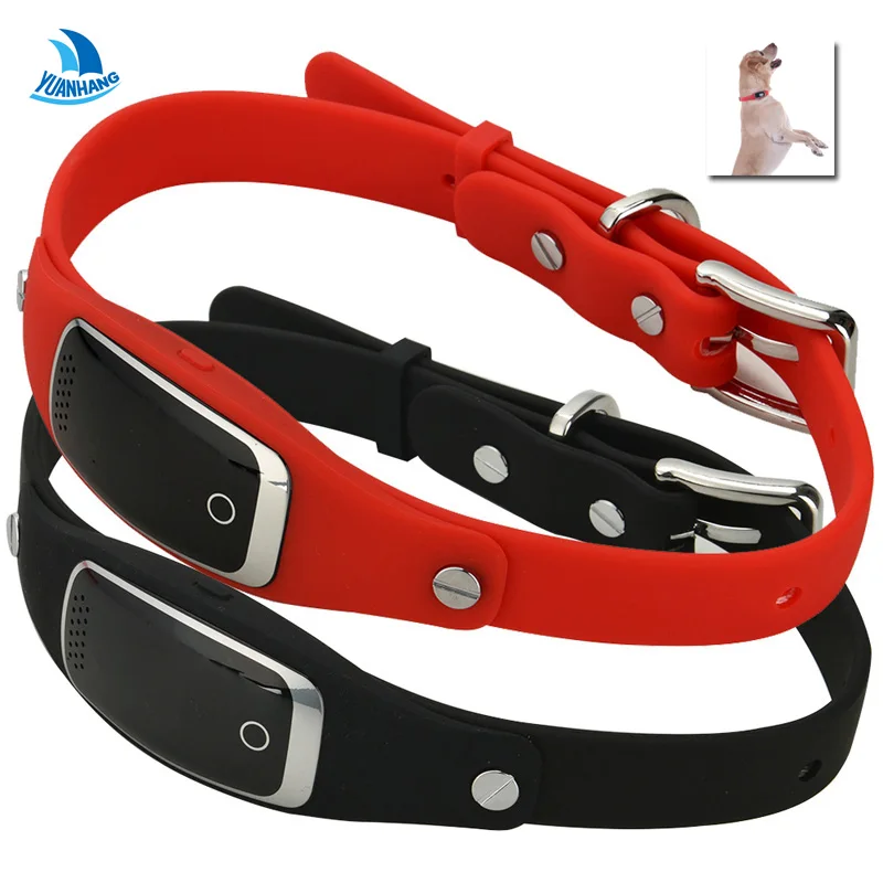 

YH Waterproof IP67 Silicon Pets Collar GPS Tracker Real time Locator GPS LBS WIFI Location for Dog Cat Tracking Geofence Collar