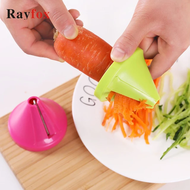 Kitchen Gadget Funnel Vegetable Carrot Radish Cutter Shred Slicer Spiral  Device