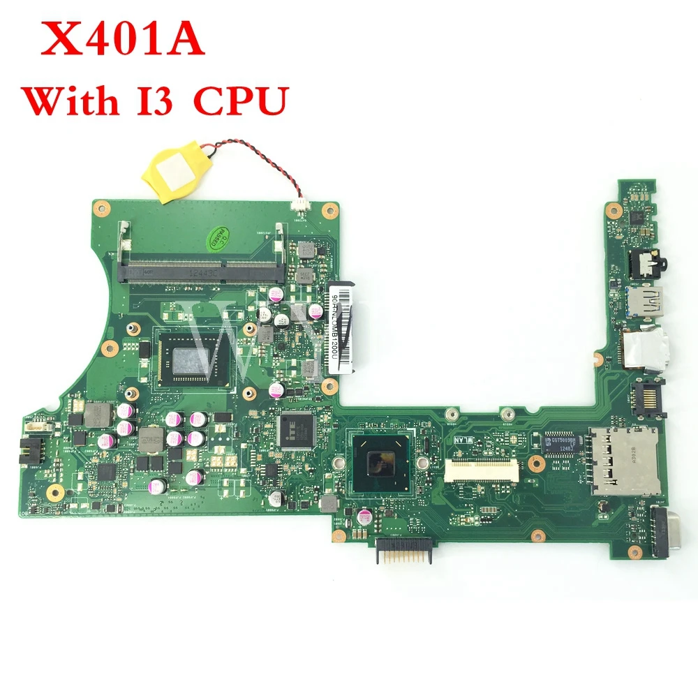 For ASUS X401A X501A X301A Laptop Mainboard W/ i3-2350M CPU SLJ8E HM76 rev3.0 