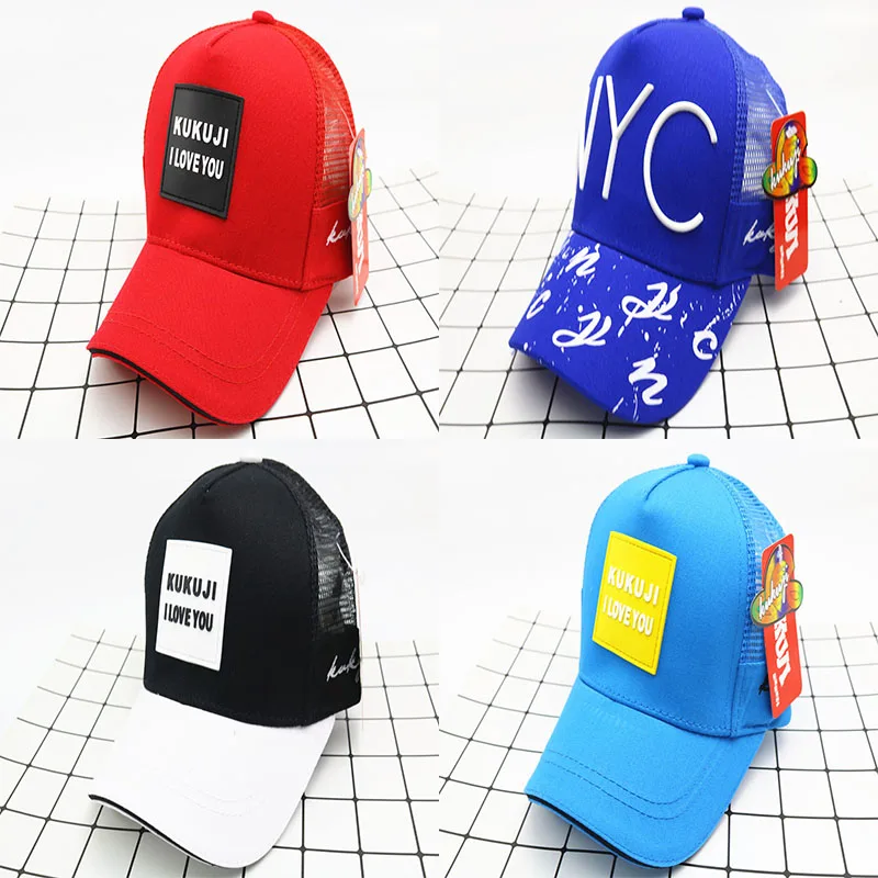 

2019 New Fashion Baseball Caps For Children Health Outdoor Breathable Net Hat For Kids Boy Girl Comfortable Texture Baseball Hat