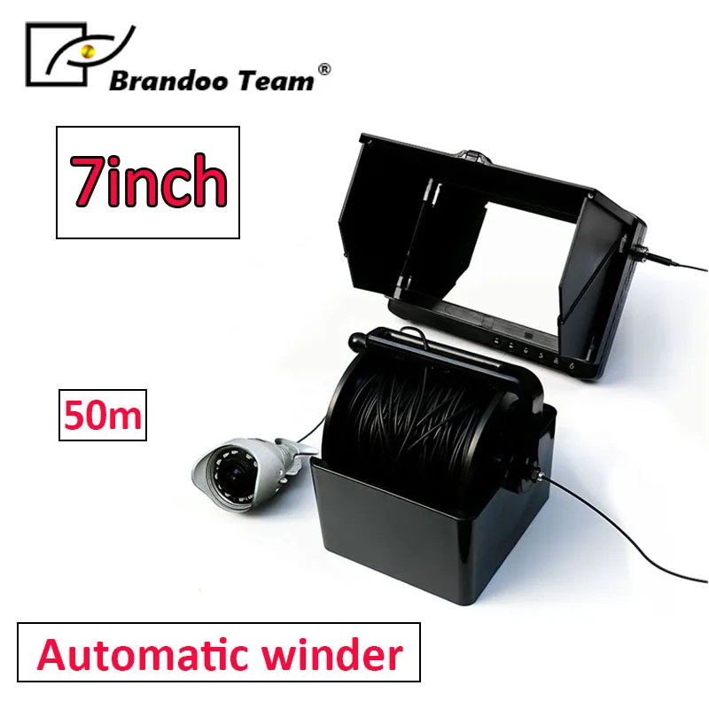 

Fish Finder Underwater Fishing Camera 7 Inch Waterproof Video Underwater Camera 12 PCS Infrared Lamp ICE Fishing