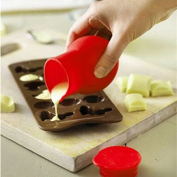 

Kitchen Red Decomposition Tank Chocolate Melting Mold Butter Butter Sauce Milk Silicone Pot Liquid Container