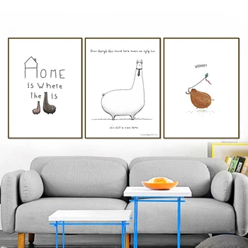 

Bird Art Fox Dinosaur Quotes Animals Wall Prints Canvas Painting Posters Nordic Animals Wall Pictures Kids Room Bedroom Decor
