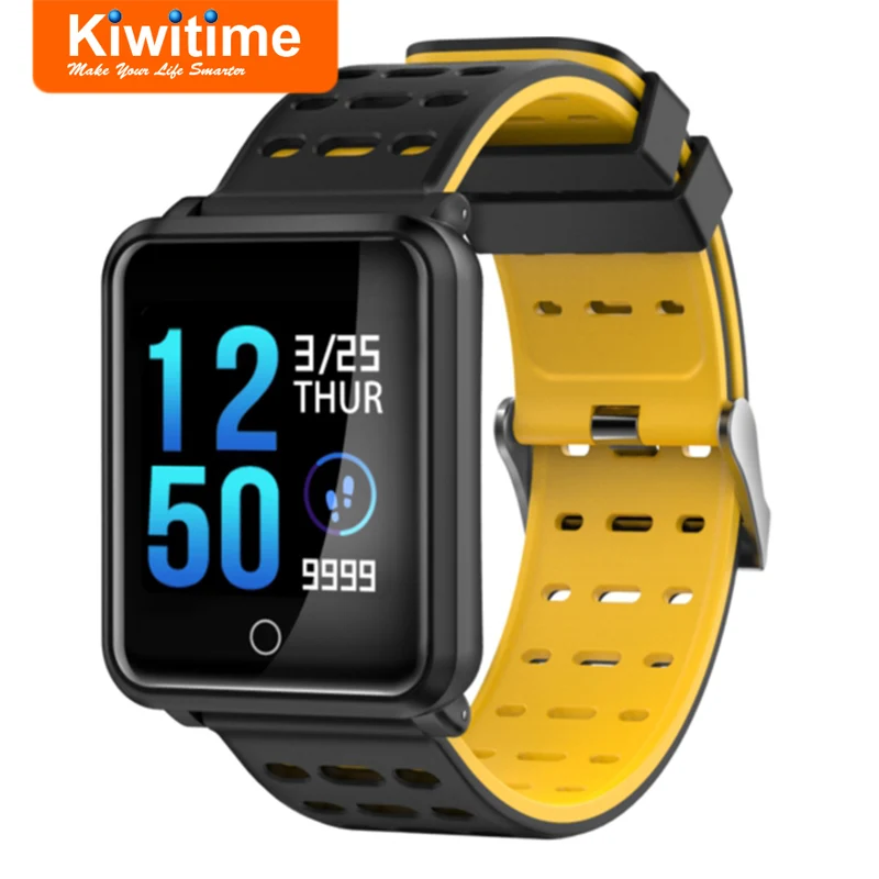 

KIWITIME KB06 Smart Watch Waterproof IP68 Blood Pressure Heart Rate Monitor Fitness Bracelet Bluetooth Connect Sports Smartwatch