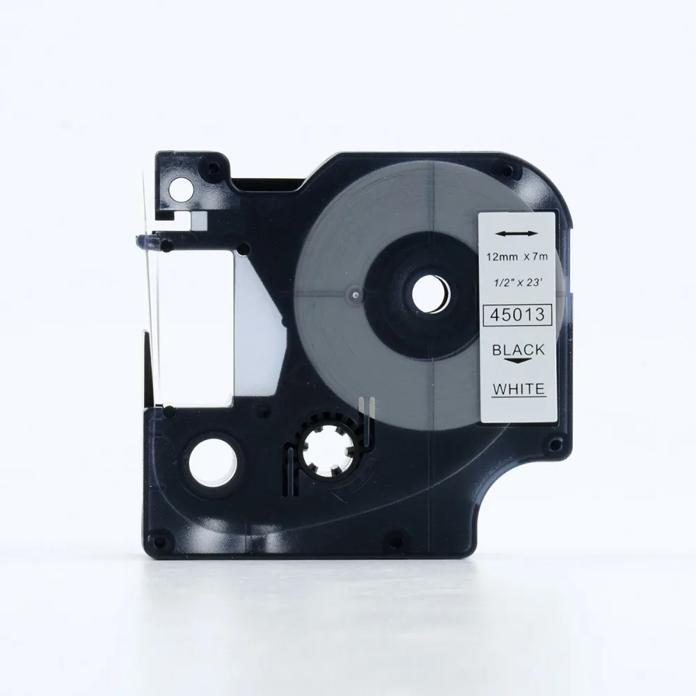 

10pcs Black on White Compatible DYMO D1 Tape Cassette 45013