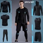 Compression Running Sets Men's Sports Suit Gym Fitness Sportswear Quick Dry Basketball Tights Running Jogging Training Underwear