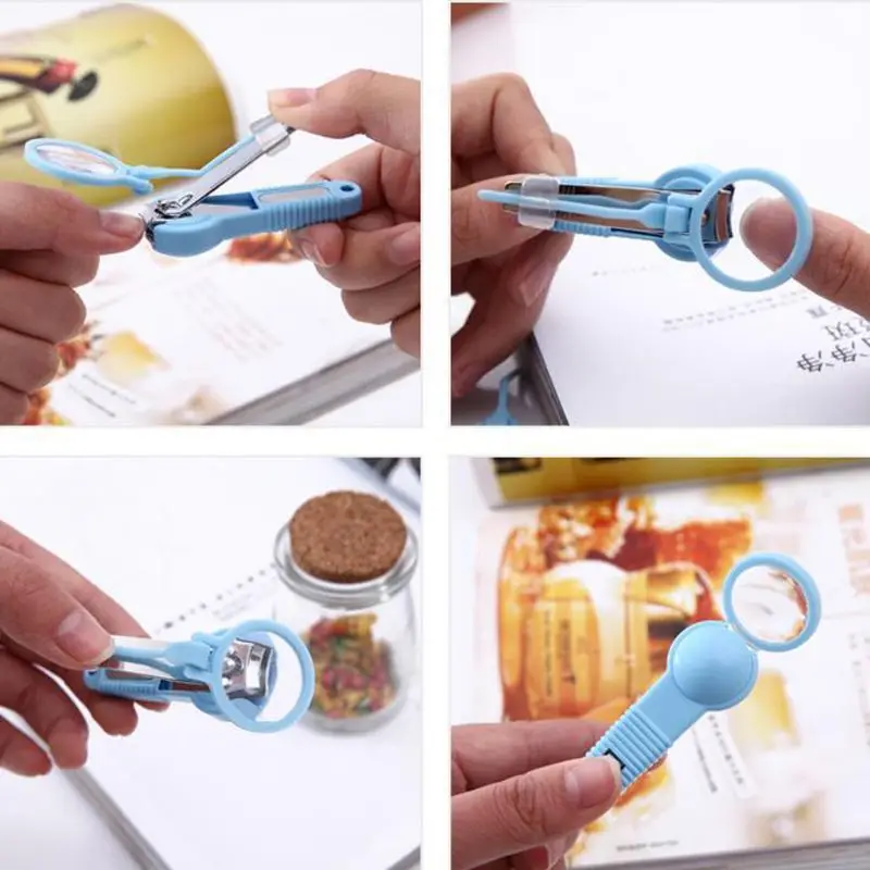 

Baby Nail Clippers with Magnifying Glass Pocket Finger Toe Nail Clipper Cutter Trimmer Manicure Tool Kids Nail Care