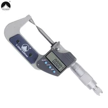 FUJISAN 0-25 мм 0,001 мм цифровой двойной точка наружный микрометр электронный Твердосплавный Наконечник Микрометры измерительные инструменты