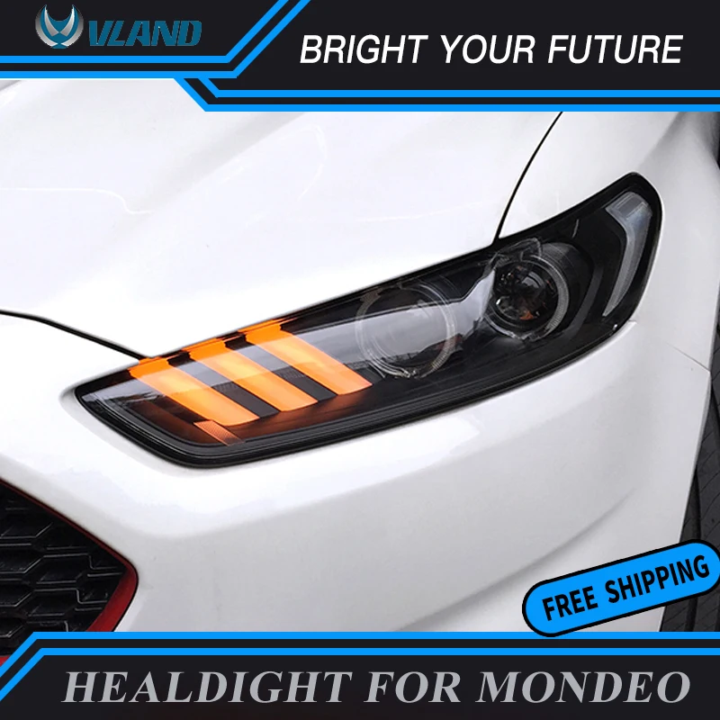 Стайлинга автомобилей фара для Ford Mondeo фары 2013 2014 2015 2016 Fusion светодиодный фар HID Xenon