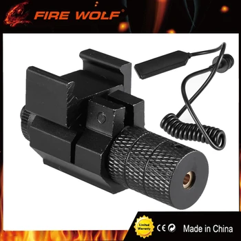 

FIRE WOLF Tactical red dot Mini Red Laser Sight With Tail Switch Scope Pistol with Lengthen Rat Tail Hunting Optics