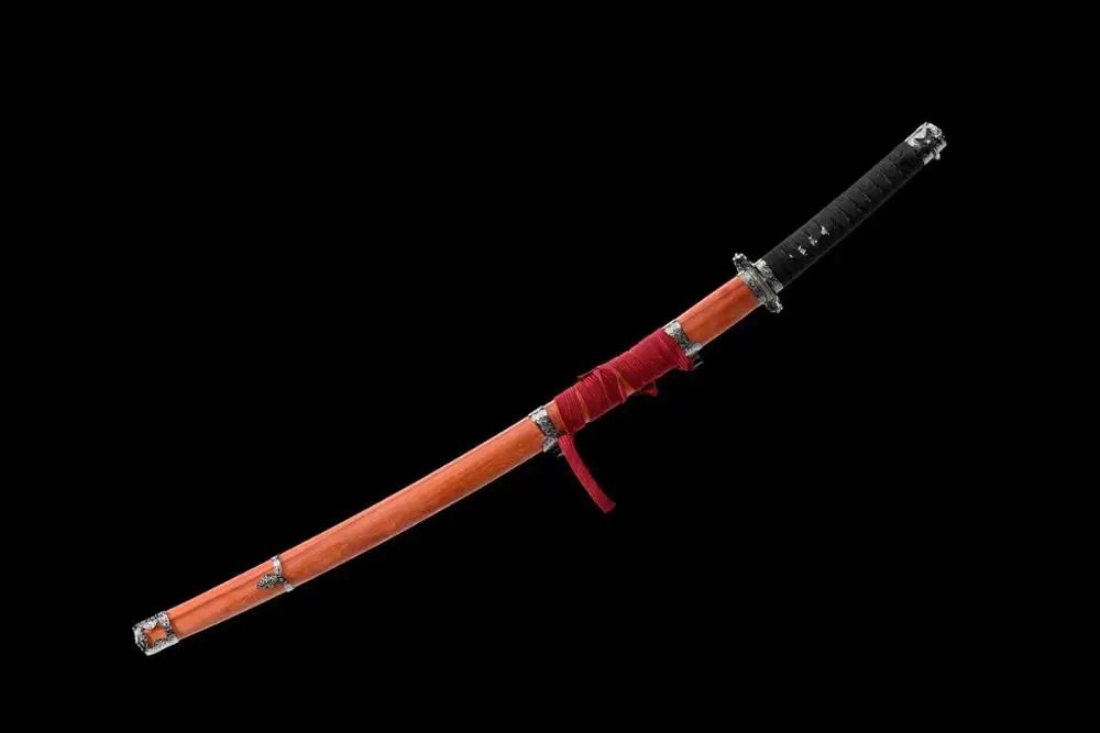 SEKIRO: Shadows Die Twice Wolf Cosplay Replica Sword mortal blade Japanese Game Katana Red High manganese Steel