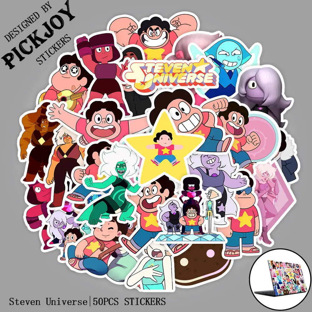 

50pcs/Pack Cute Cartoon Steven Universe Funny Stickers For Luggage Laptop Pad Phone Fridge Bike Waterproof Stickers Kids Gifts