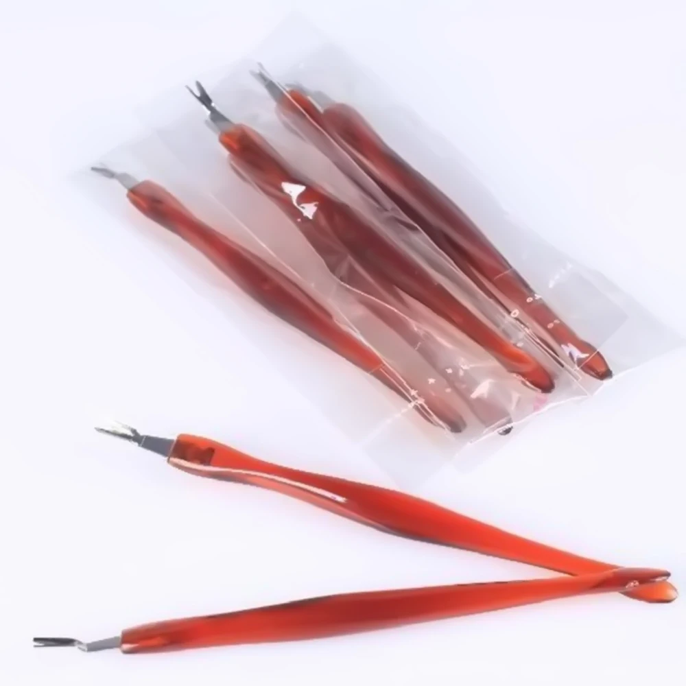 

ELECOOL 1pc Professional Nail Art Tool Cuticle Trimmer Dead Skin Removing Fork Pusher Remover Manicure Tool