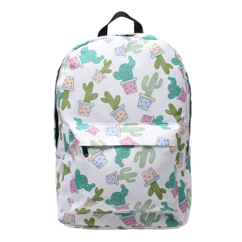 

Women Girl Cute Cactus School Bookbags Backpack Travel Laptop Rucksack Daypack