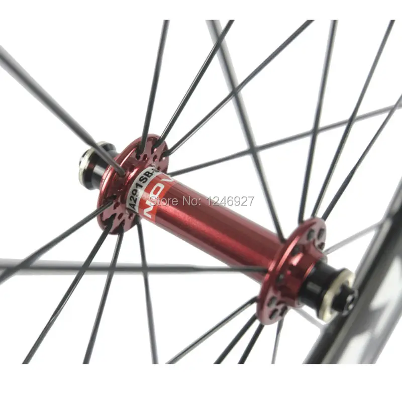 Карбоновые колеса для переднего и заднего шоссейного велосипеда 88 мм, карбоновые колеса с супер-светильник Novatec 291, колеса для гонок