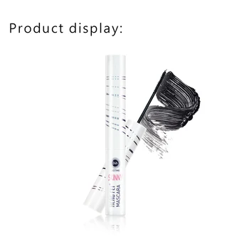 

1 Pcs Black Fiber Mascara Waterproof Black Mascara Without Blooming Curling Thick Lengthening Brush Head Lower Mascara eyelashes