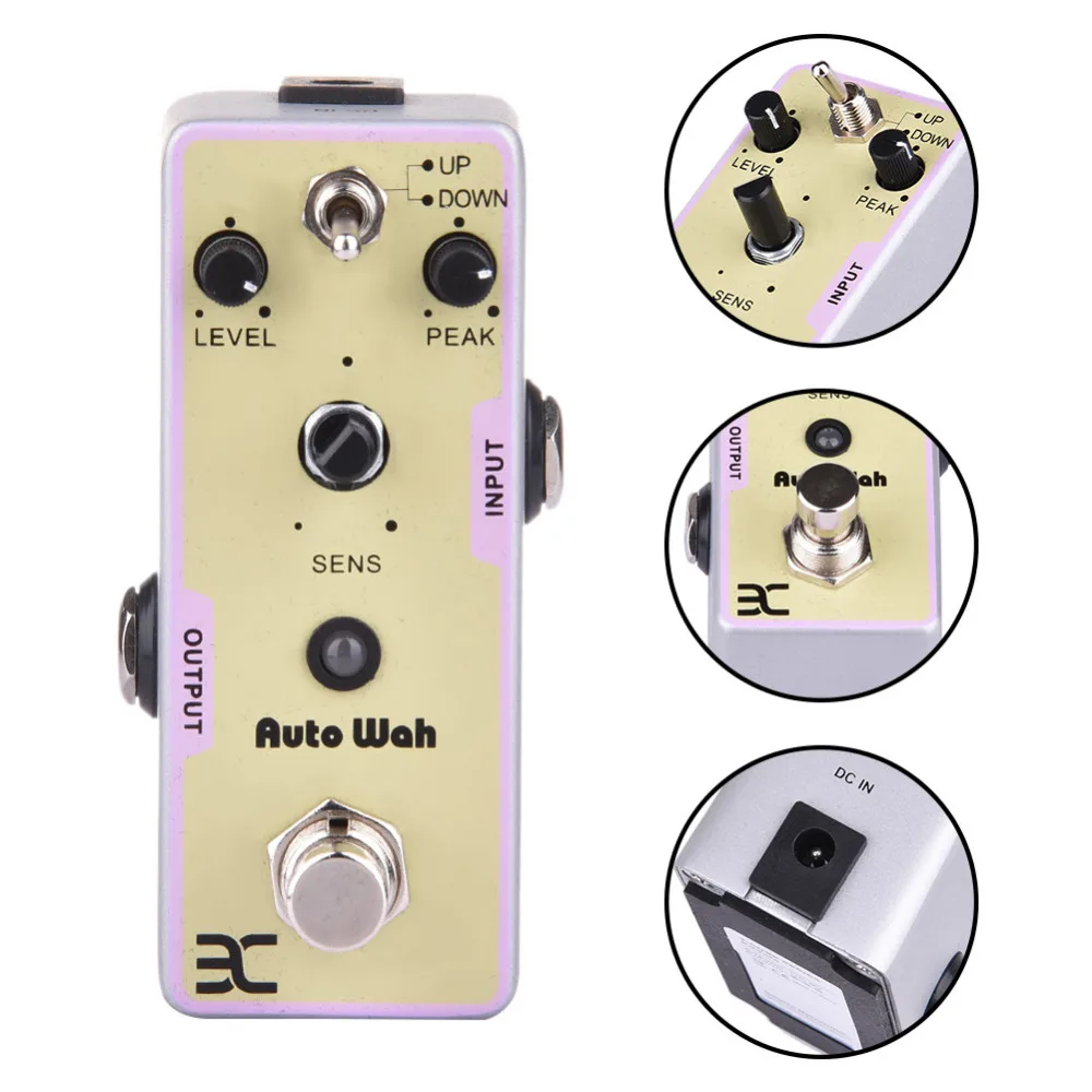 Electric Guitar Auto Wah Effect Pedal Guitar Pedal Bass Effect Pedal Power 9V Two Operating Modes Support Wholesale Electric Guitar Auto Wah Effect Pedal Guitar Pedal Bass Effect Pedal Power 9V Two Operating Modes Support Wholesale