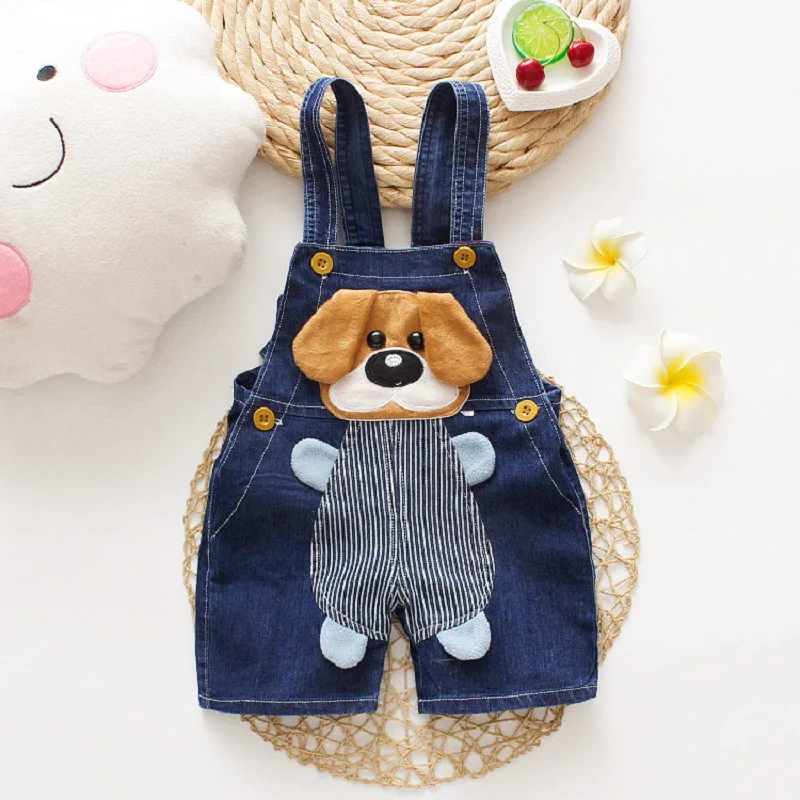

IENENS Kids Baby Jumpsuit Boys Pants Denim Shorts Jeans Overalls Toddler Infant Boy Playsuit Clothes Clothing Short Trousers