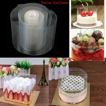 Wrap-Tape Kitchen-Accessories Mousse Baking-Cake-Collar Roll Clear Transparent Surrounding-Edge