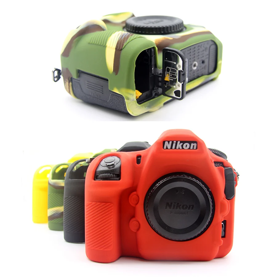

Silicone Skin Case DSLR Camera Body Cover Protector Video Lens Bag For Nikon D850 D750 D7500 portable pouch