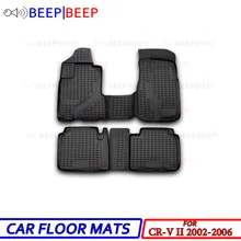 Для Honda CR-V II 2002-2006 автомобильные коврики ковры авто коврик пыленепроницаемый водостойкий автомобильный Стайлинг украшение интерьера