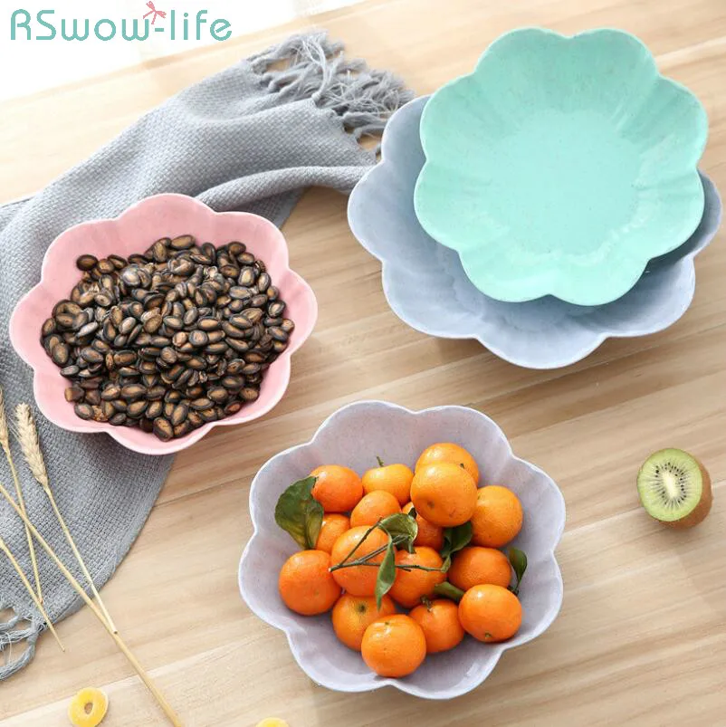 

Creative European Household Fruit Pan Living Room Tea Table Plastic Candy Pan Dry Fruit Pan Office Snack Pan Fruit Candy Dish