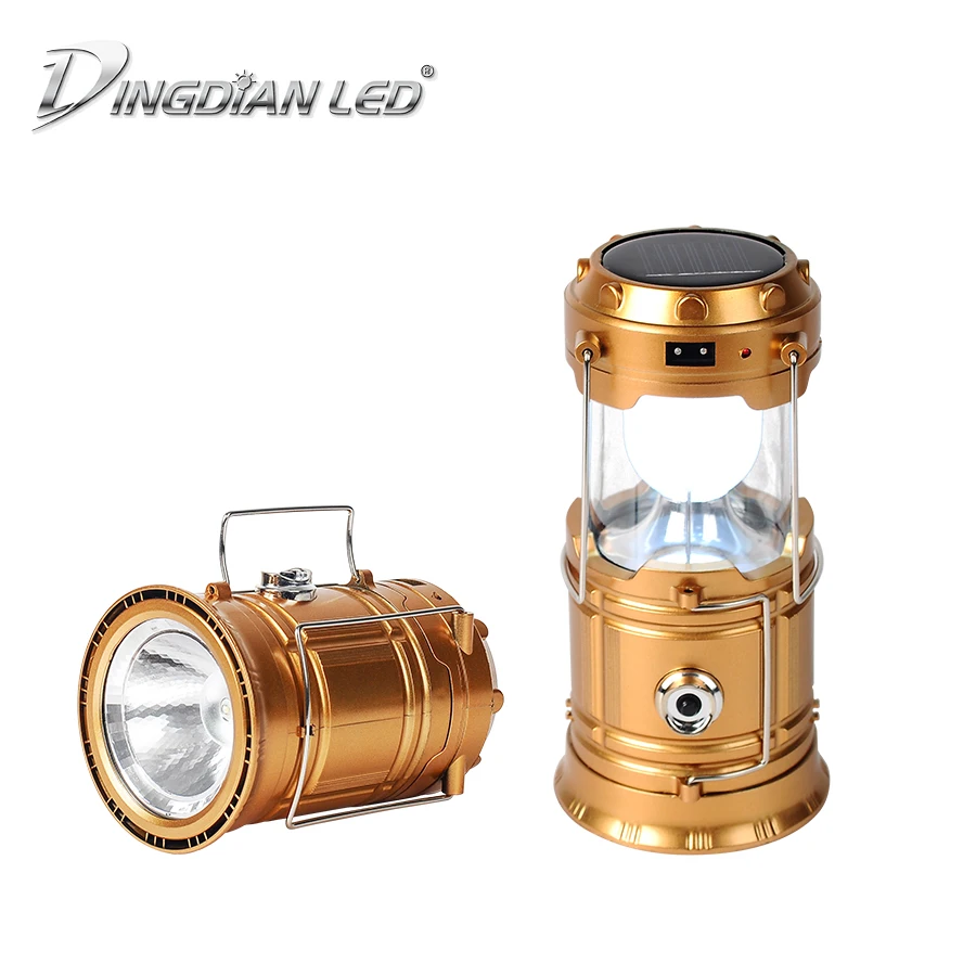 

Dropshipping Solar LED Camping Lantern Flashlights Collapsible Solar Tent Light Gear Equipment for Outdoor Hiking Emergencies