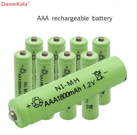 4-50 шт 100% новая батарея AAA 1800 mAh перезаряжаемая Ni-MH 1 2 V для часов мышей вычислений